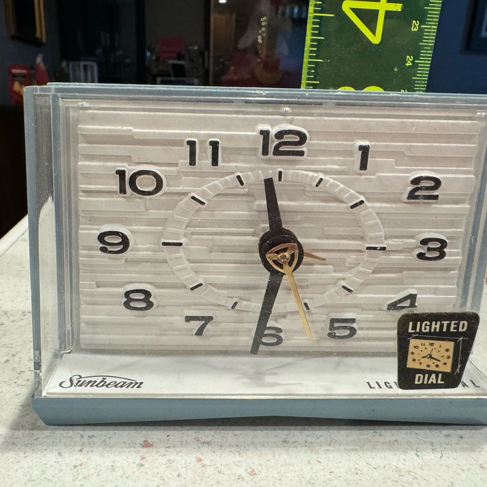 Vintage Sunbeam electric alarm clock